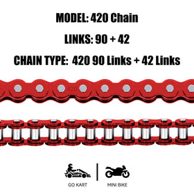 CILOYU kit laid out with chain breaker and master link for easy installation
