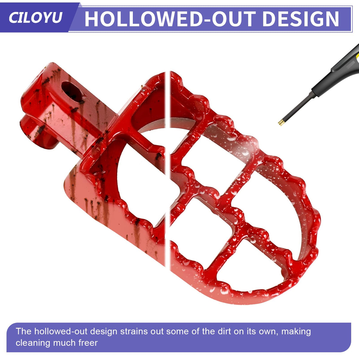 CILOYU packaged pegs with mounting bolts for quick bolt-on install