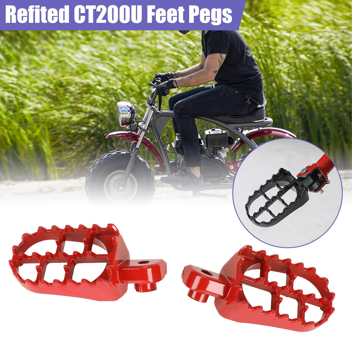 CILOYU rider standing on pegs on trail demonstrating better control