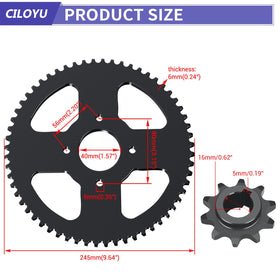 CILOYU mini bike climbing hill demonstrating increased low-end power