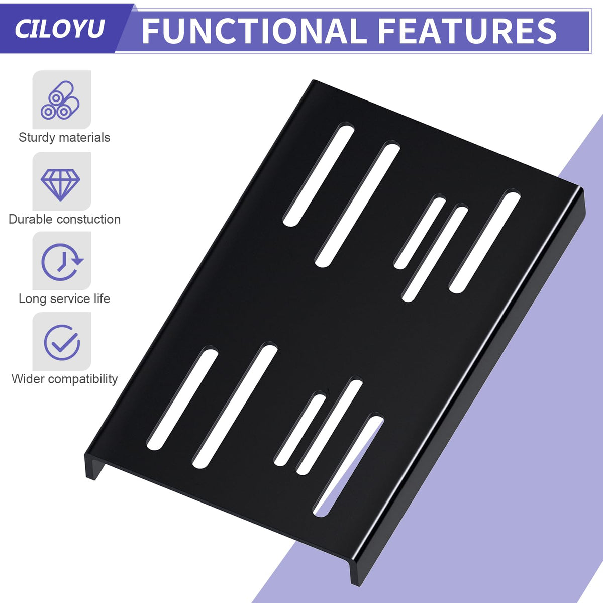 CILOYU plate next to ruler showing scale for fit verification and measurements