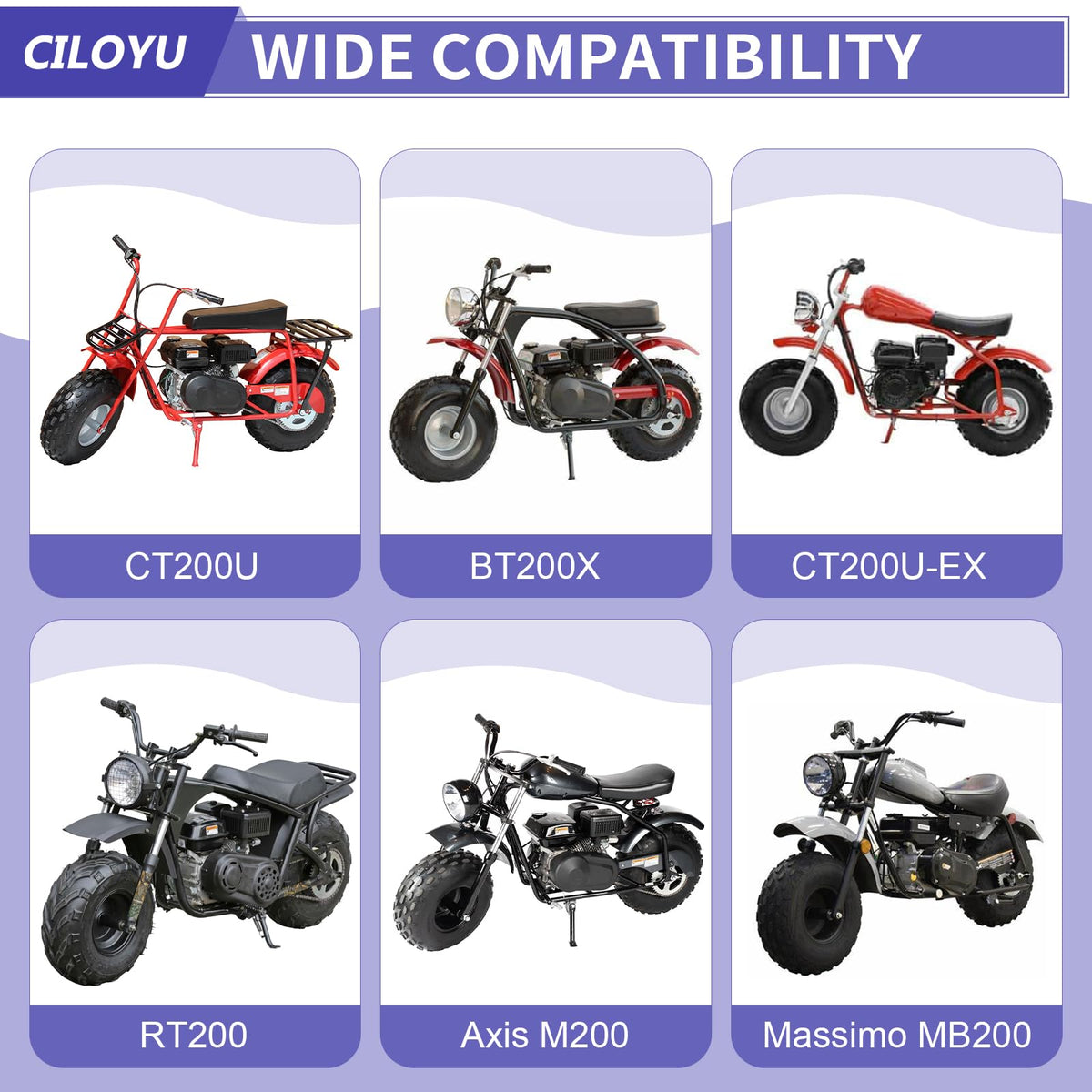 CILOYU jackshaft installed on a minibike illustrating restored chain alignment and reduced noise