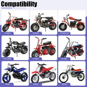 CILOYU side profile mounted on mini bike demonstrating fit and stability