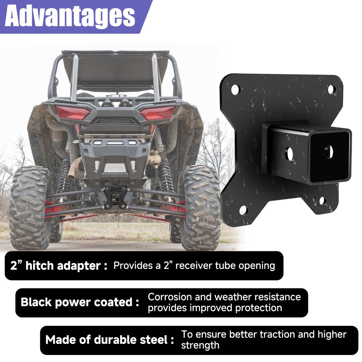 CILOYU side profile mounted on RZR illustrating direct fitment