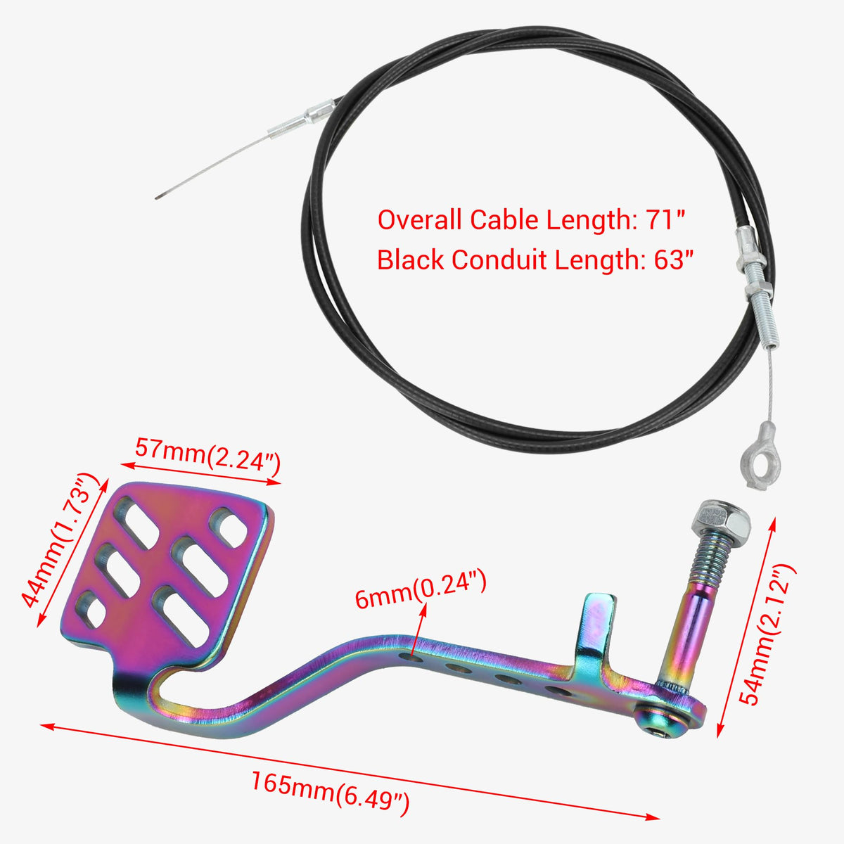 CILOYU pedals next to ruler showing compact dimensions ideal for teens