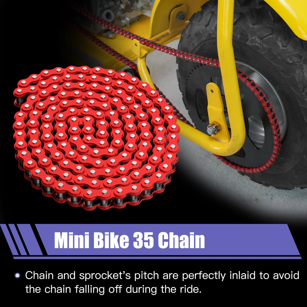 CILOYU chain beside ruler showing scale for correct sizing