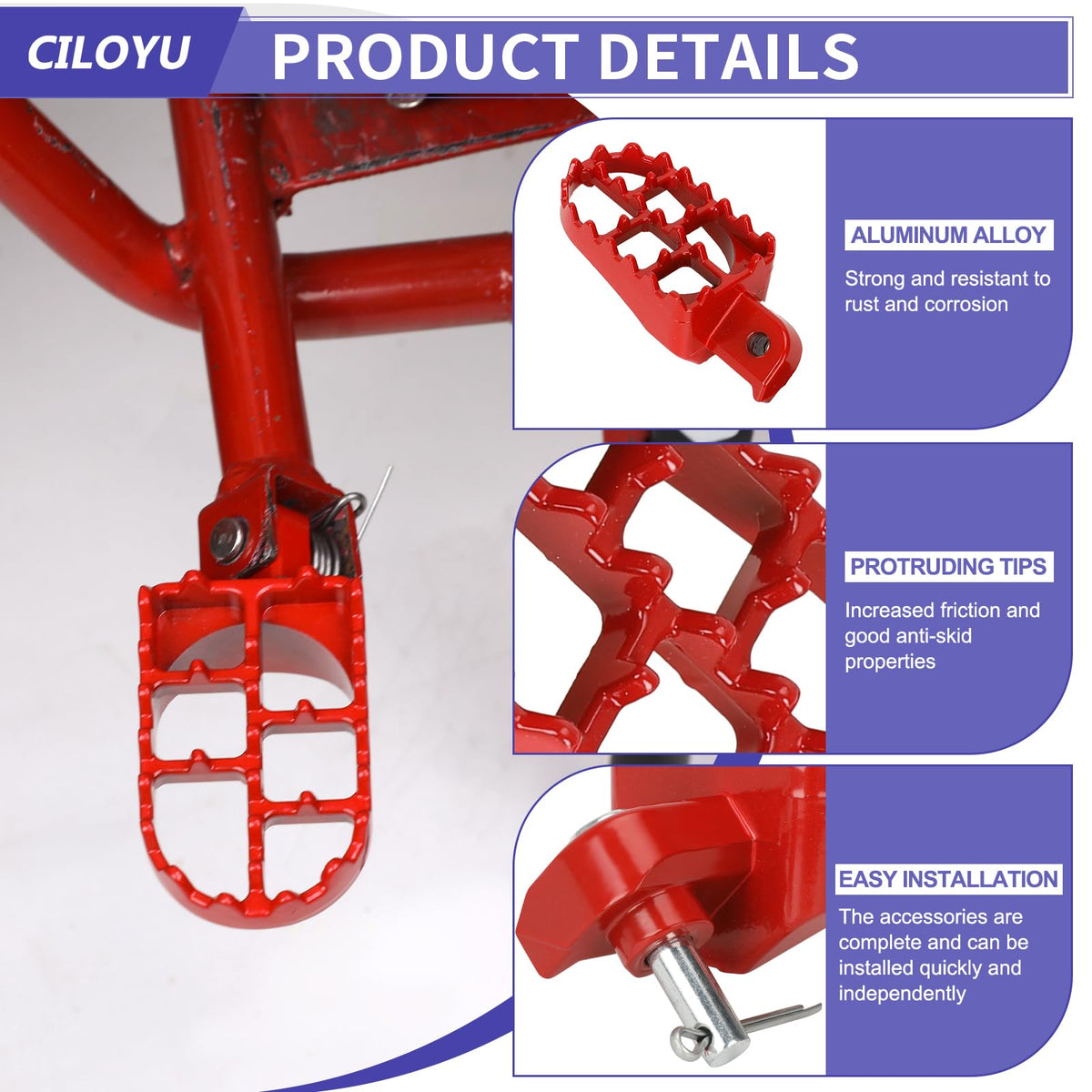 CILOYU tread shedding water to show slip-resistant performance