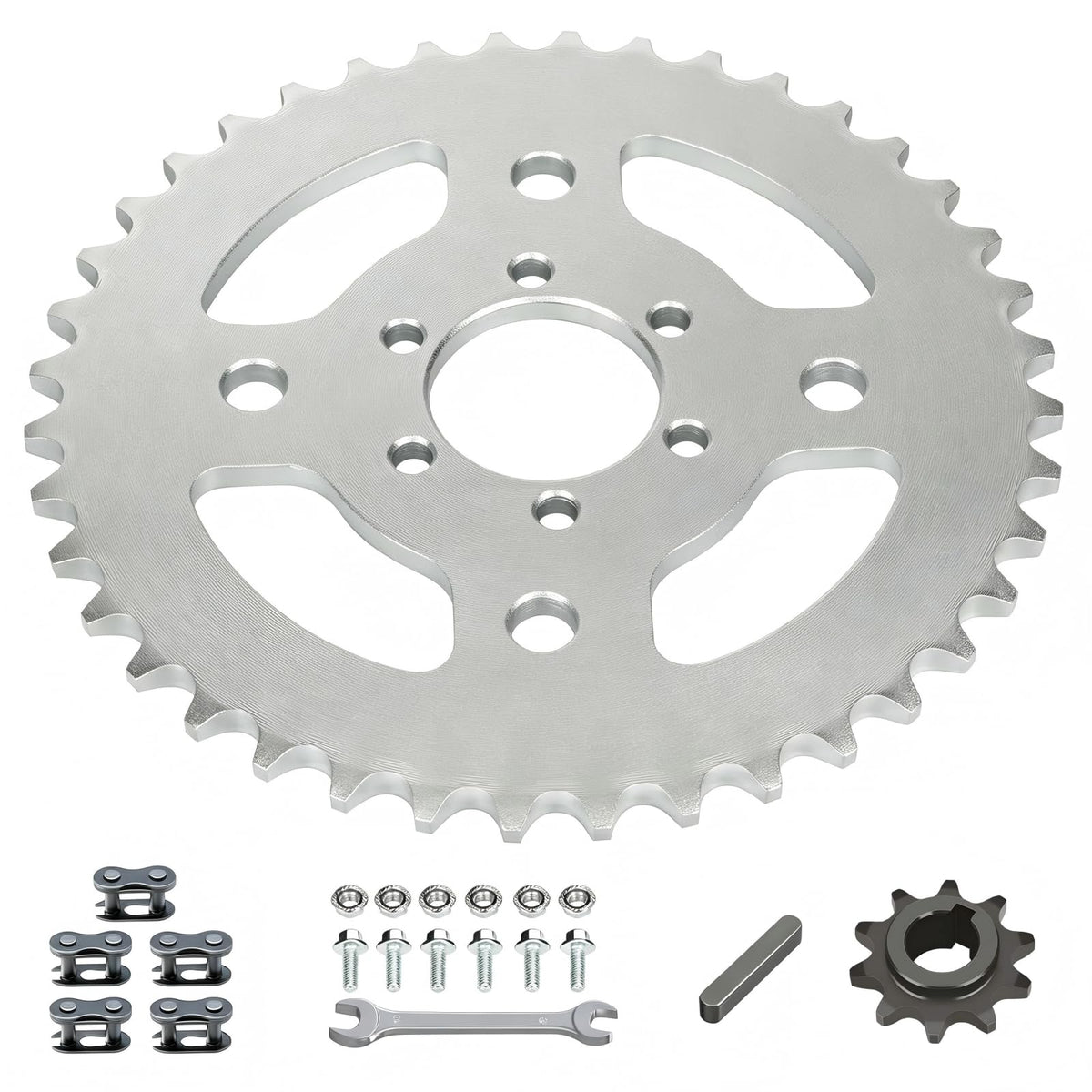 CILOYU 40T sprocket front view showing bolt holes and fit for fast upgrades