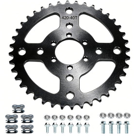 CILOYU front view of 40T sprocket showing teeth and center bore for easy identification