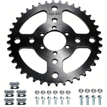 CILOYU front view of 40T sprocket showing teeth and center bore for easy identification