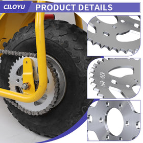 CILOYU sprocket metal finish close texture showing durable hardened surface