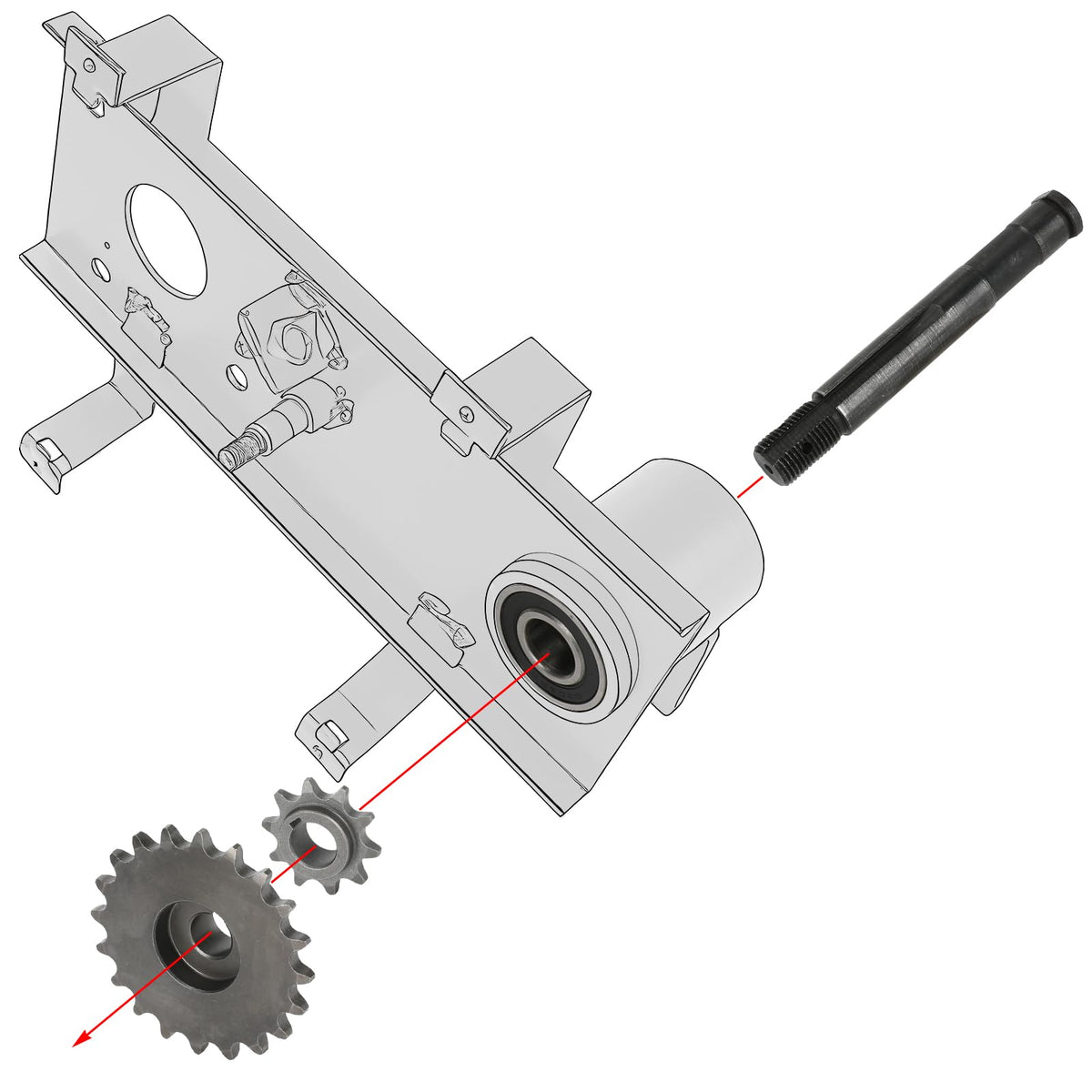 CILOYU close-up of 10T and 20T 420 sprockets highlighting teeth for smoother chain engagement