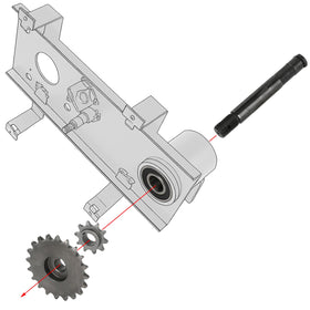 CILOYU close-up of 10T and 20T 420 sprockets highlighting teeth for smoother chain engagement