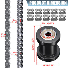 CILOYU tensioner rubber pad close detail reducing chain wear and smoothing operation