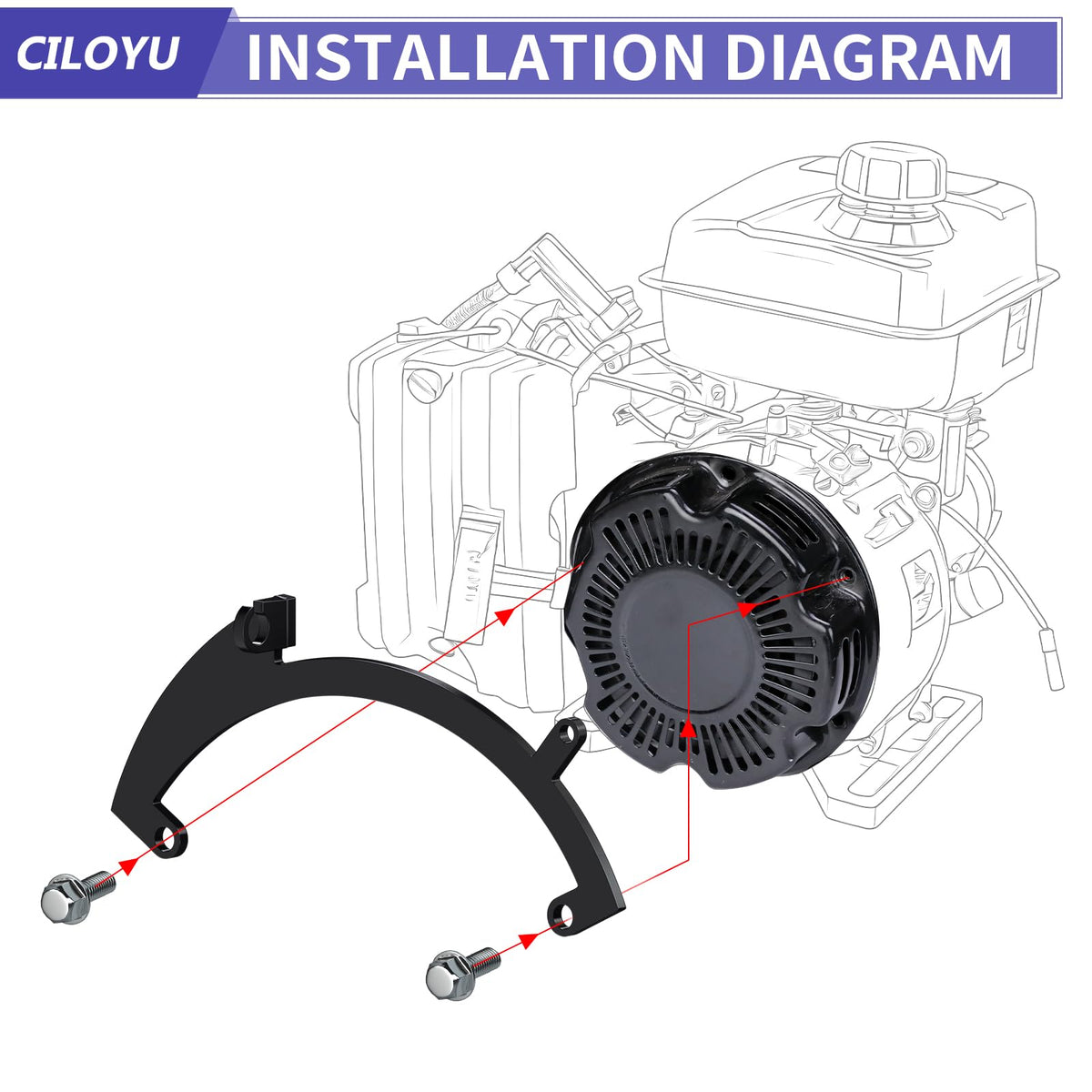 CILOYU throttle linkage close-up spring showing reliable return action benefit