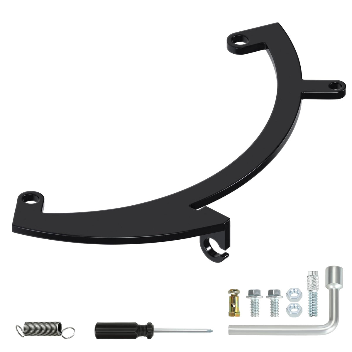 CILOYU throttle linkage front view showing precise bracket and improved control
