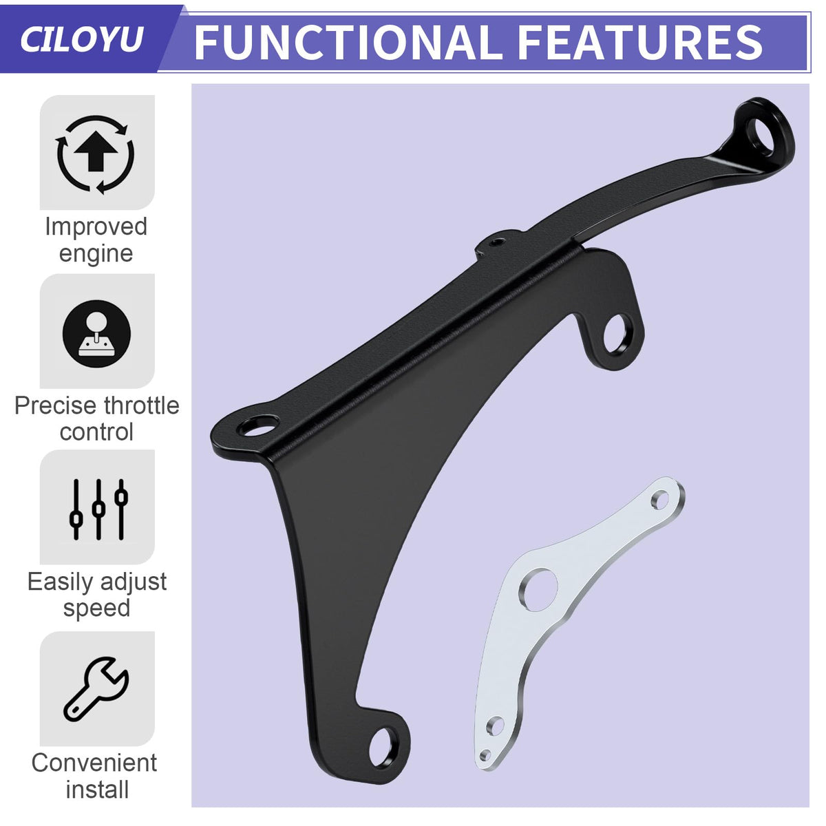 CILOYU throttle linkage installed on a mini bike improving throttle accuracy