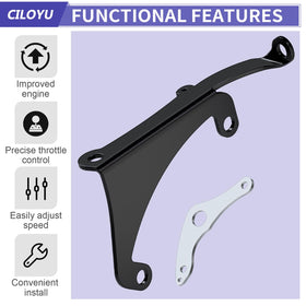 CILOYU throttle linkage installed on a mini bike improving throttle accuracy