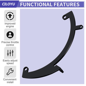 CILOYU throttle linkage close-up label showing compatibility details benefit