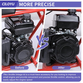 CILOYU throttle linkage side profile highlighting compact durable design benefit