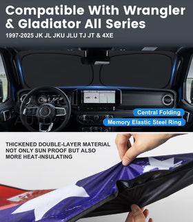 CIMIAUTO folded sunshade in pouch showing compact storage and quick portability