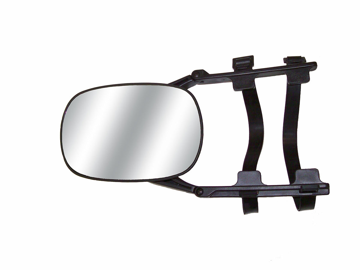 CIPA clip-on mirror close-up of rubber straps and adjustable arms for secure fit