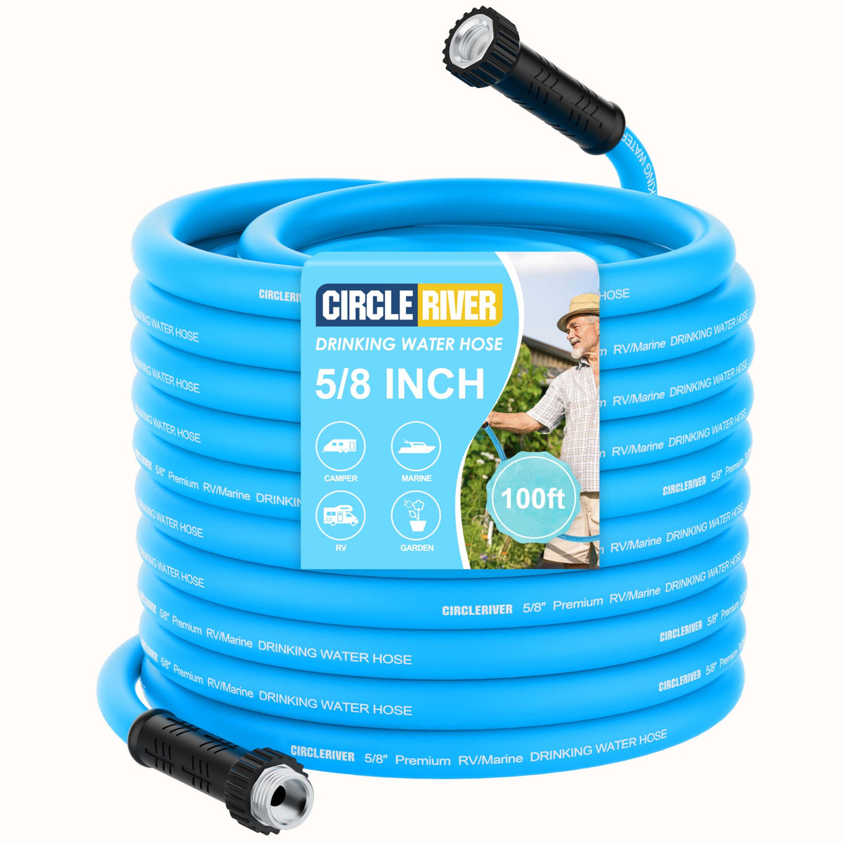 CircleRiver front packaging showing length and potable-water features for confidence