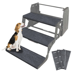 CircleRoad front view of 3-pack step covers showing neat packaging and durability benefit