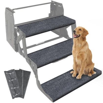 CircleRoad front view of three packaged step covers showing ready-to-install benefits