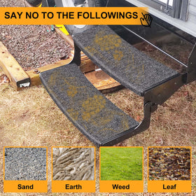 CircleRoad step cover at campsite entry keeping dirt out and protecting feet