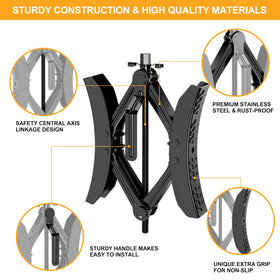 CircleRoad stabilizer in campsite setup providing quieter, steadier interior