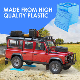 CircleRoad blocks used at a campsite illustrating quick setup and level RV comfort