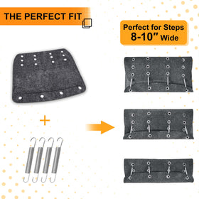 CircleRoad step cover beside ruler showing 22 inch width for correct sizing