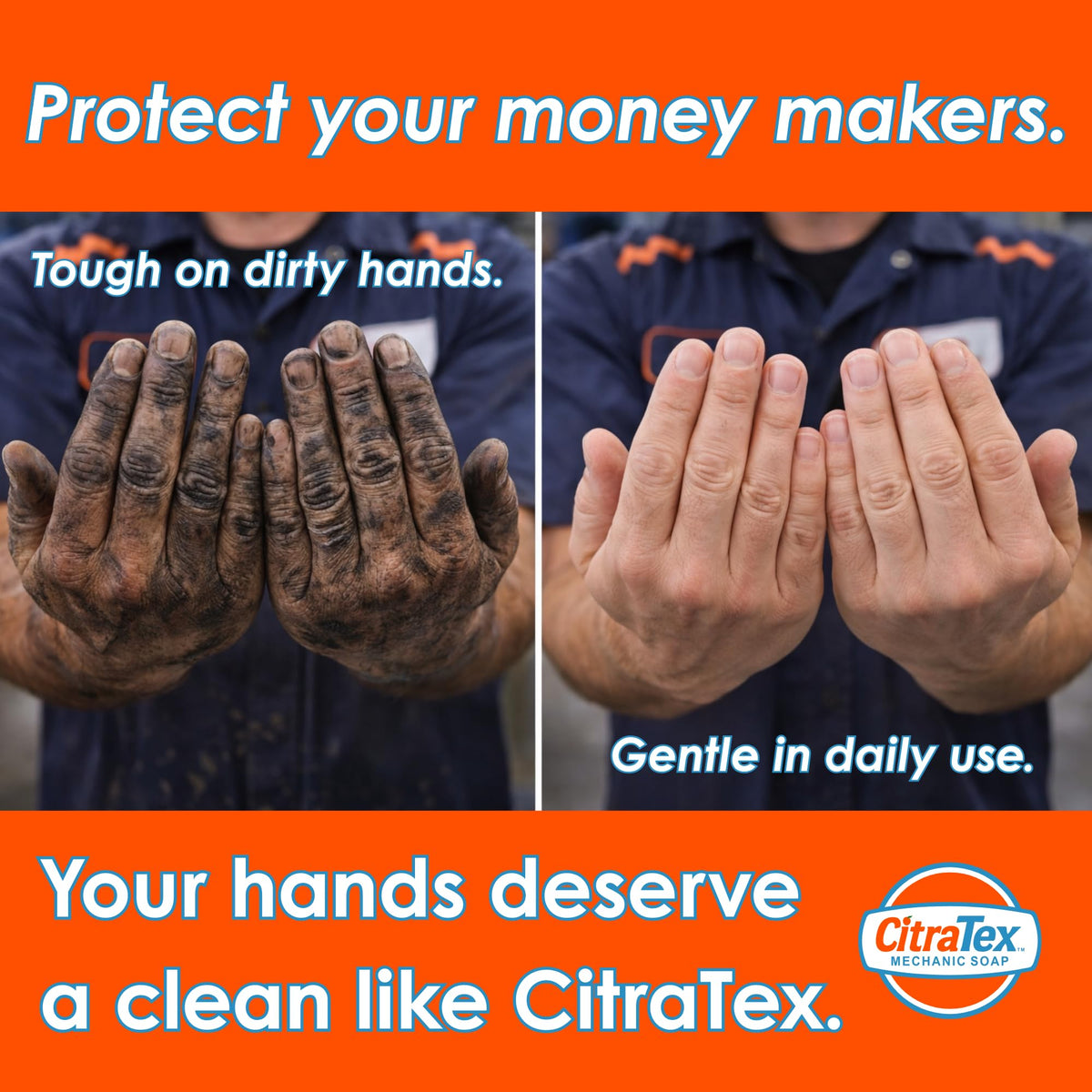 Citratex being poured from dispense cap for controlled, economical use