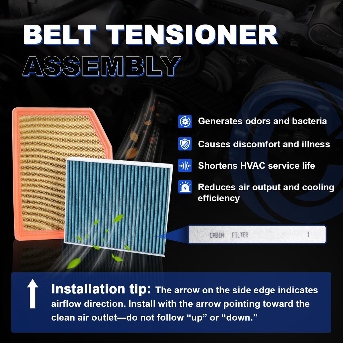 Citumo cabin filter beside glovebox during replacement for quick DIY service