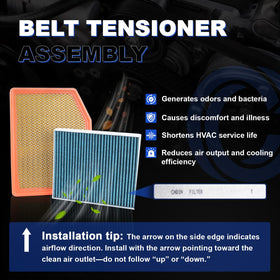 Citumo cabin filter beside glovebox during replacement for quick DIY service