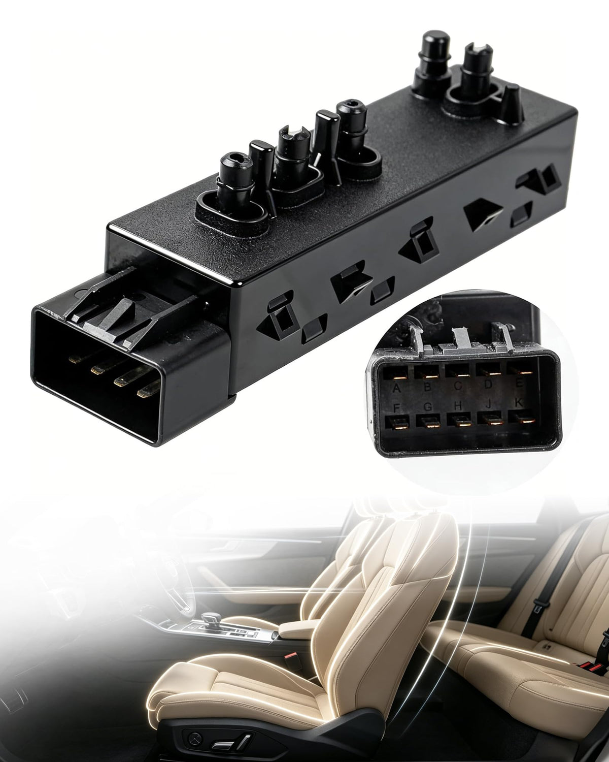 Citumo front passenger switch front view showing fit and easy replacement benefit