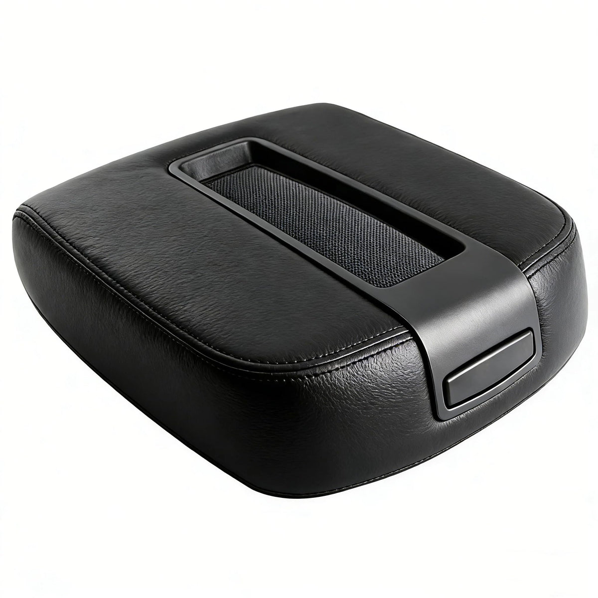 Citumo front view of armrest lid cover showing clean black finish and factory fit benefit