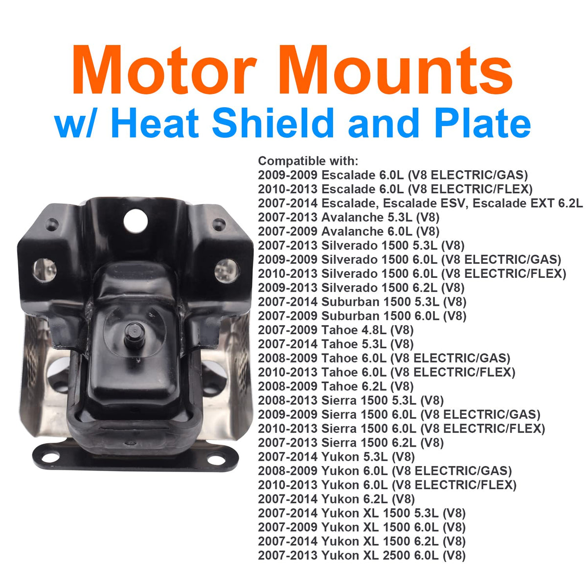 Citumo motor mount installed underhood on Chevy/GMC engine demonstrating correct fitment and alignment