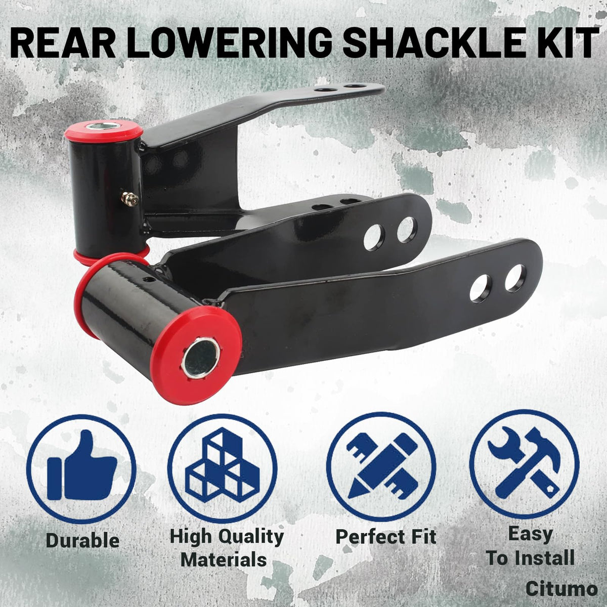 Citumo side profile shackle detail highlighting durable construction benefit