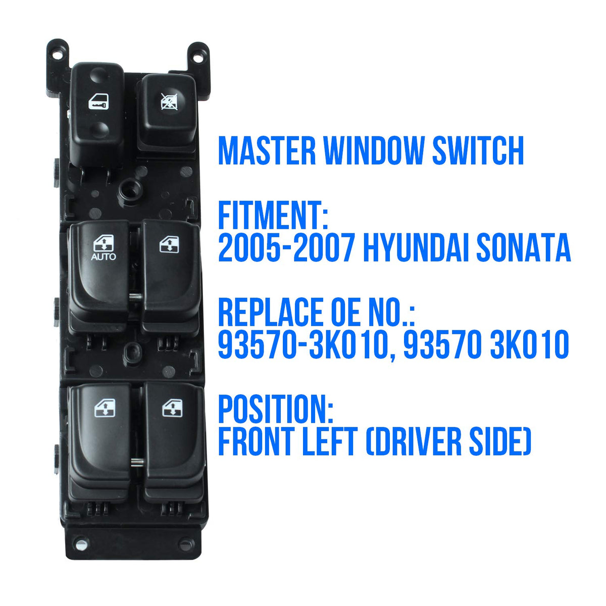 Citumo switch close-up of six buttons highlighting tactile control benefit