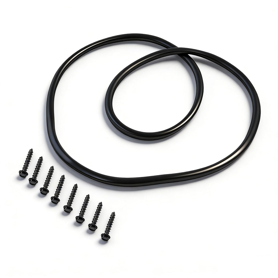 Ciuouient front packaging showing clutch cover gasket and hardware, clear identification benefit