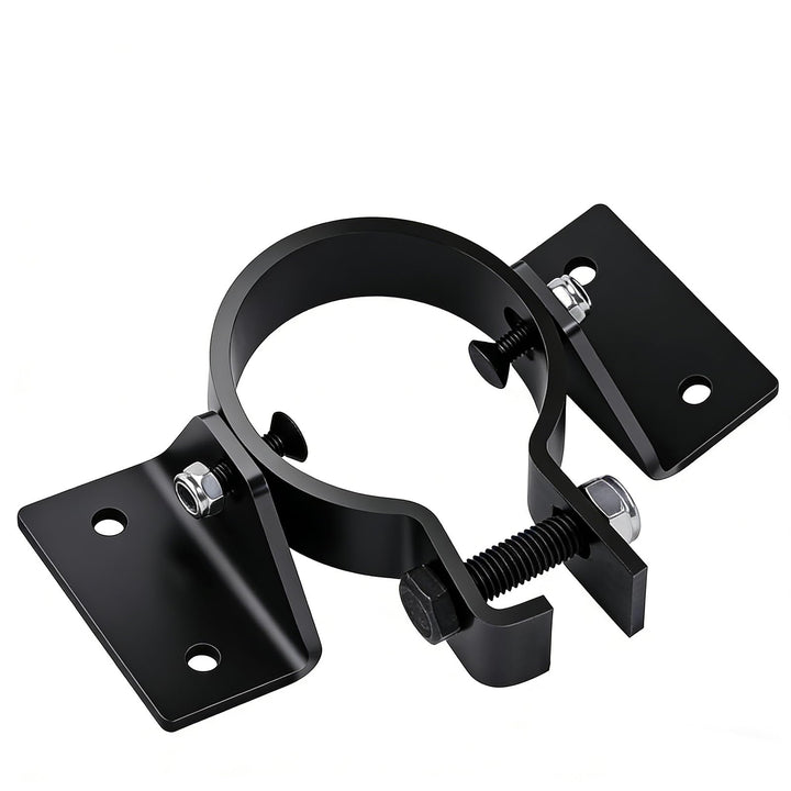 Ciuouient front view of S83022A mount showing mounting faces and clamp benefit