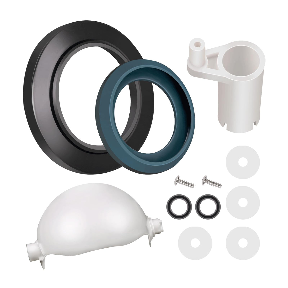 Ciuouient waste ball front view showing replacement valve and reliable sealing