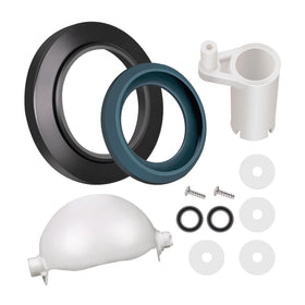 Ciuouient waste ball front view showing replacement valve and reliable sealing