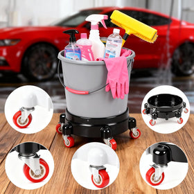 CJKKH included car-wash glove beside dolly showing ready-to-use convenience benefit