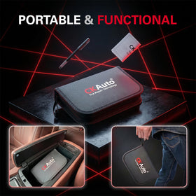 CKAuto bag size comparison next to hand for portable storage and quick access benefit