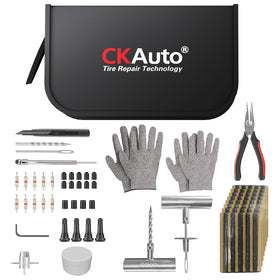 CKAuto front view of compact carry case showing organized kit for quick roadside repairs