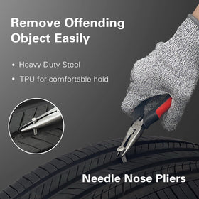 CKAuto cut‑resistant gloves and pliers displayed to protect hands and remove debris
