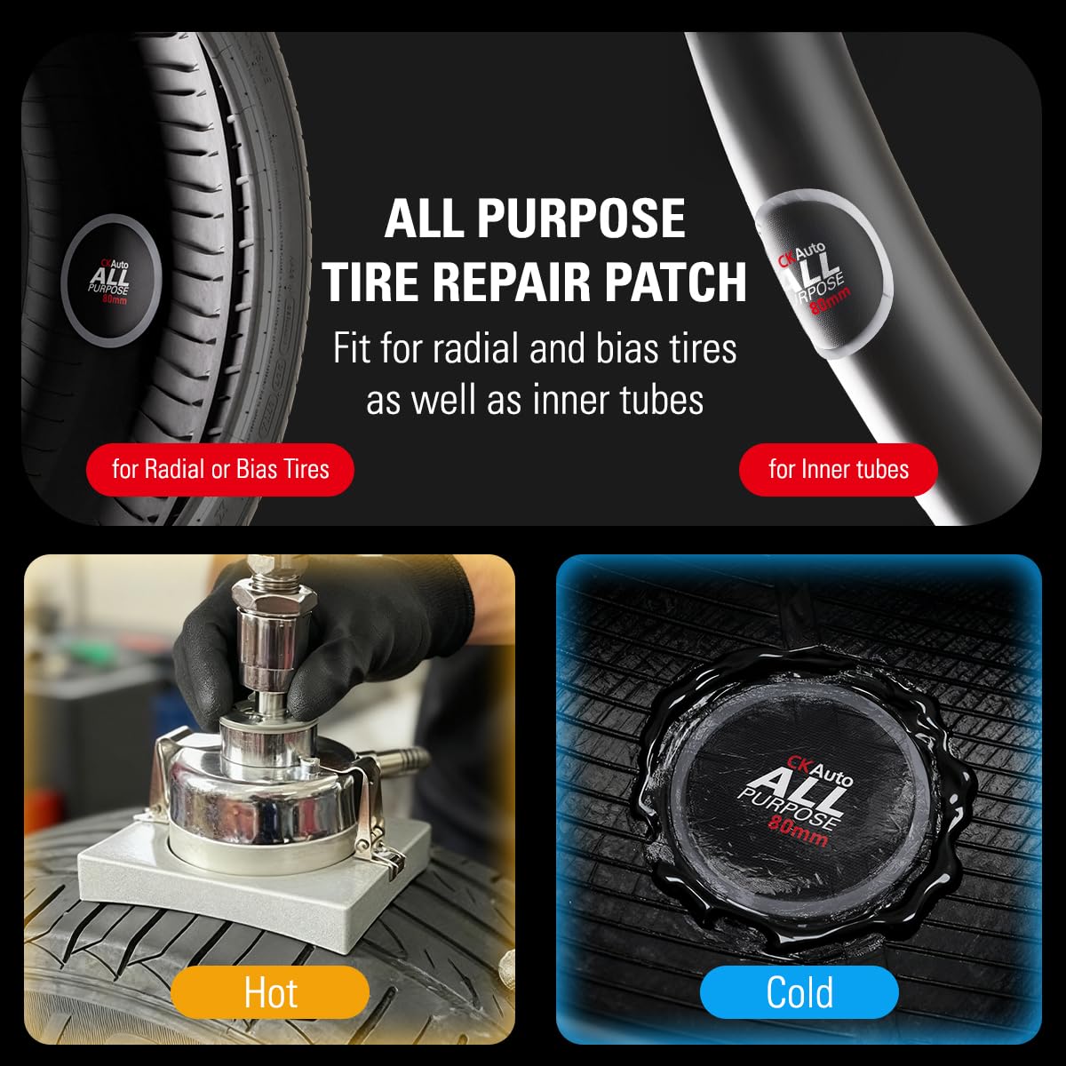 CKAuto label showing included sizes and quantities for inventory clarity